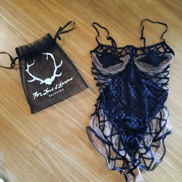 For Love and Lemons Delilah Bodysuit Sz S - Picture 3 of 5